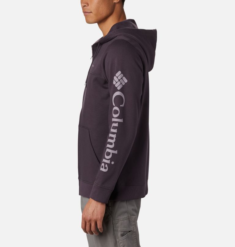 M Columbia Logo Fleece FZ | 511 | XL, Color: Dark Purple, Shale Purple, image 3
