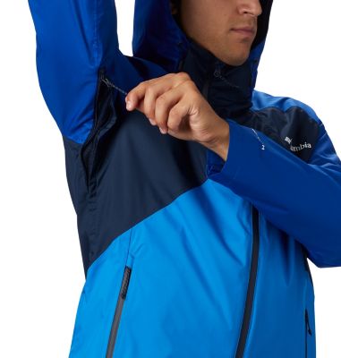 columbia navy blue rain jacket