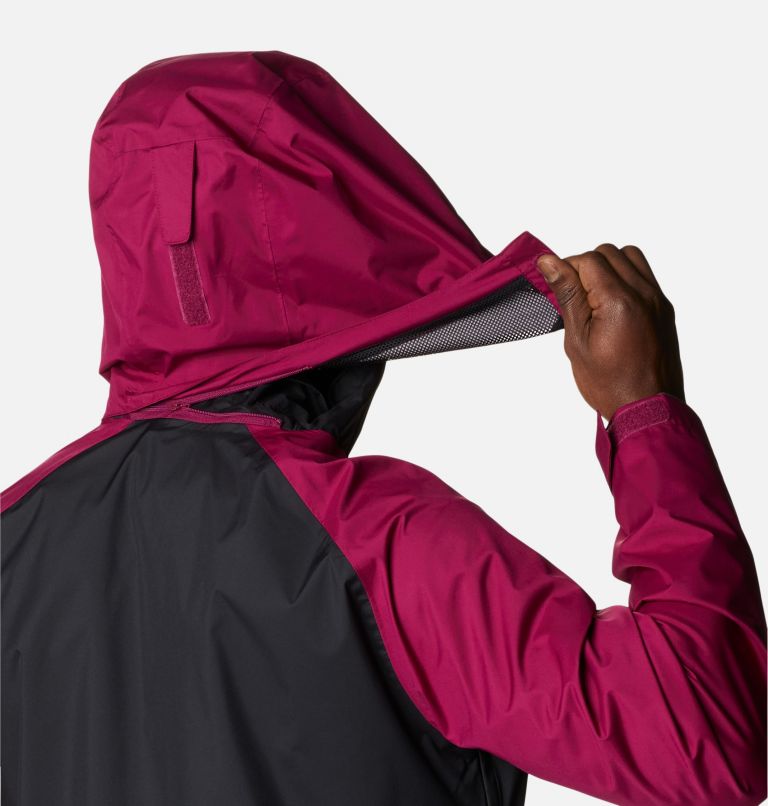 Rain Scape Jacket, Color: Black, Red Onion, Columbia Grey, image 6