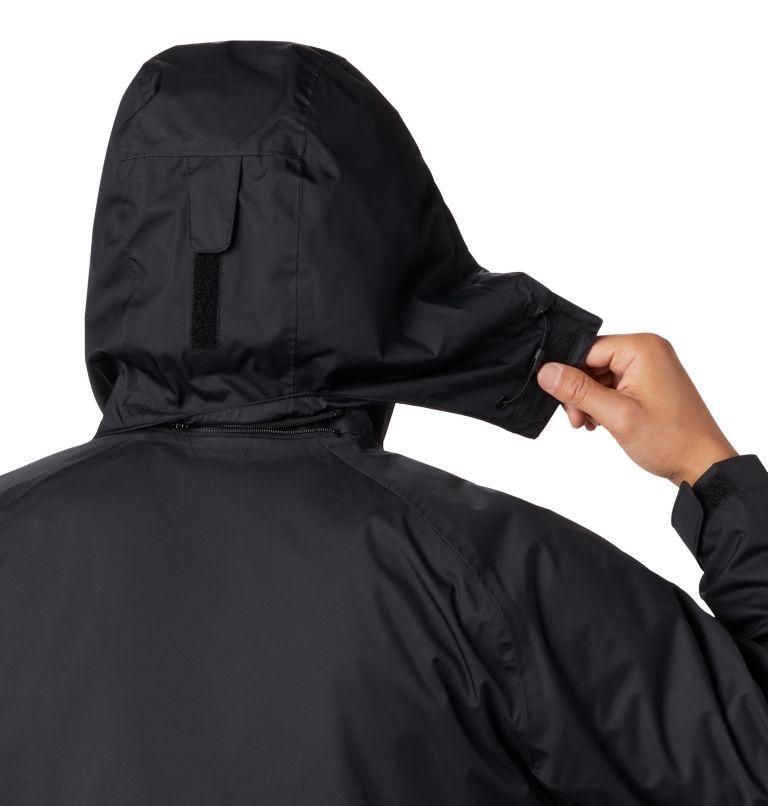 Thumbnail: Men's Rain Scape Jacket, Color: Black, City Grey, image 7