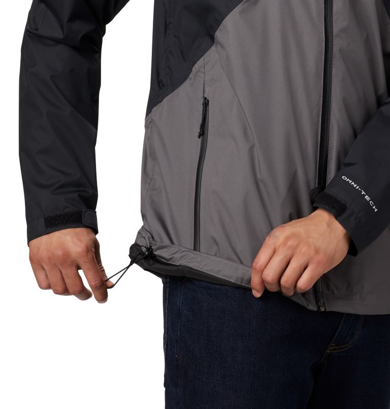 Men's Rain Scape Jacket, Color: Black, City Grey, image 8