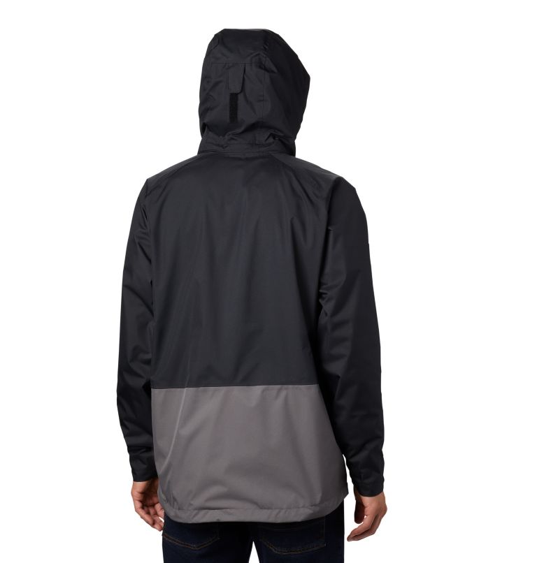 Men's Rain Scape Jacket, Color: Black, City Grey, image 2