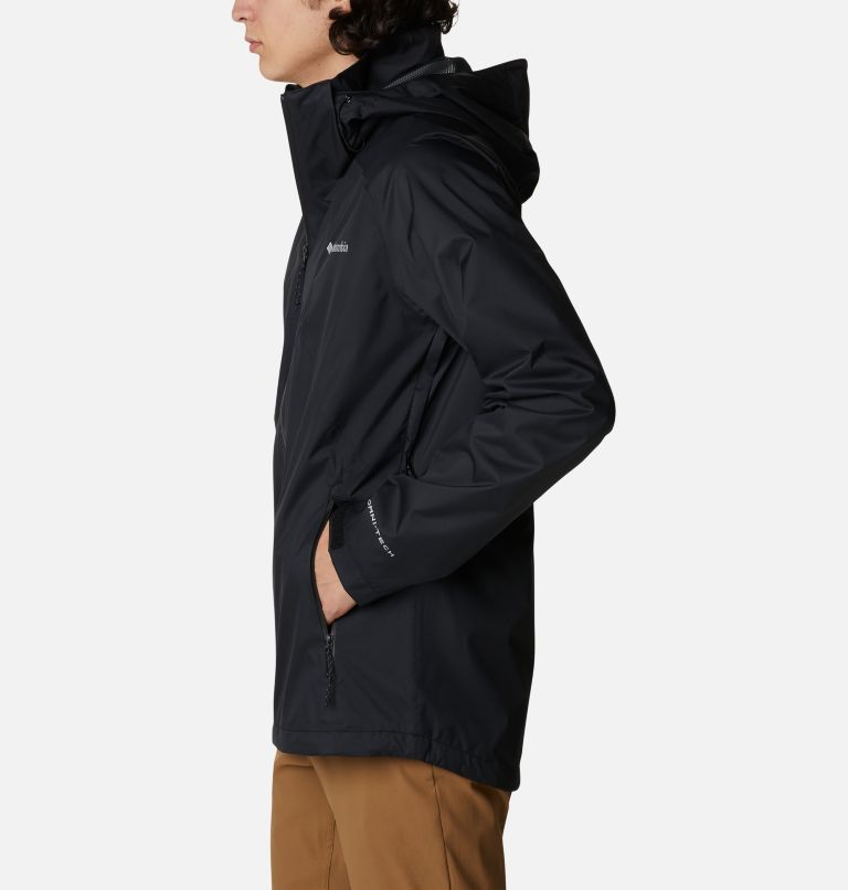 Thumbnail: Men's Rain Scape Jacket, Color: Black, image 3