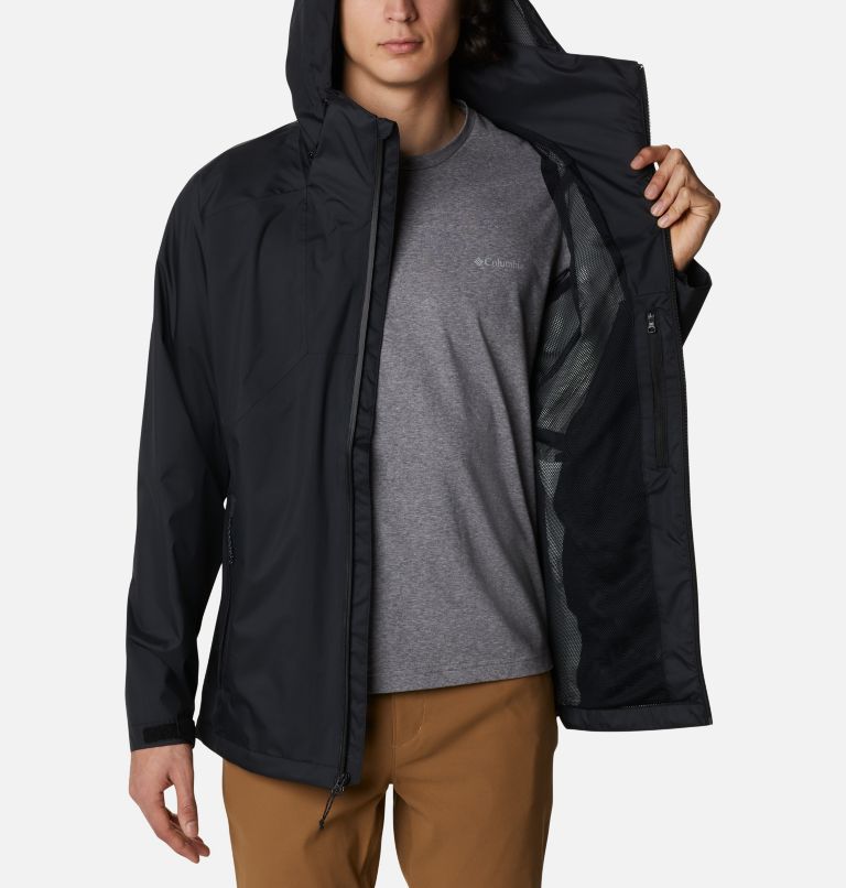 Thumbnail: Men's Rain Scape Jacket, Color: Black, image 5