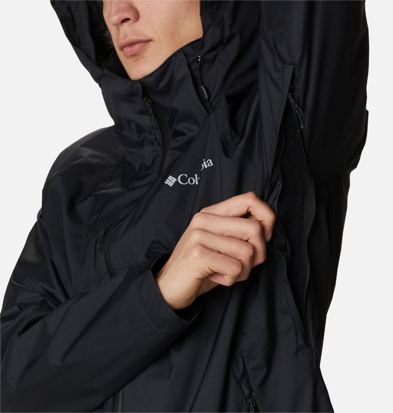Thumbnail: Men's Rain Scape Jacket, Color: Black, image 6