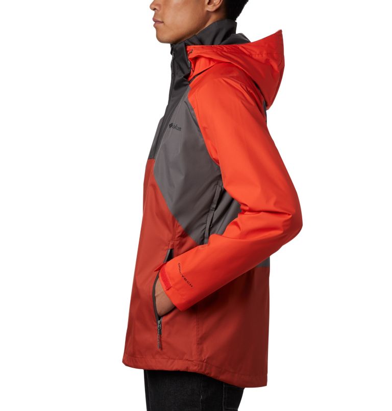Rain Scape Jacket | 023 | L, Color: City Grey, Wildfire, Carnelian Red, image 3