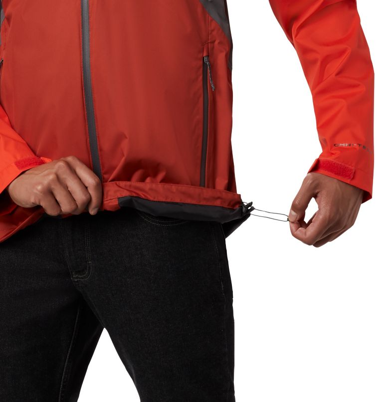 Rain Scape Jacket | 023 | L, Color: City Grey, Wildfire, Carnelian Red, image 4