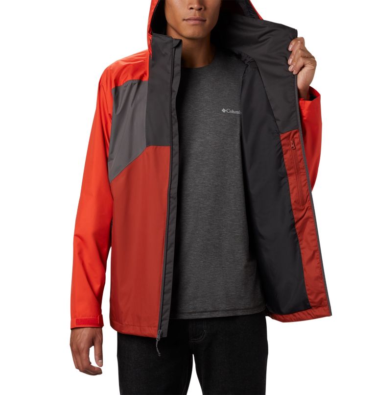 Rain Scape Jacket | 023 | L, Color: City Grey, Wildfire, Carnelian Red, image 5