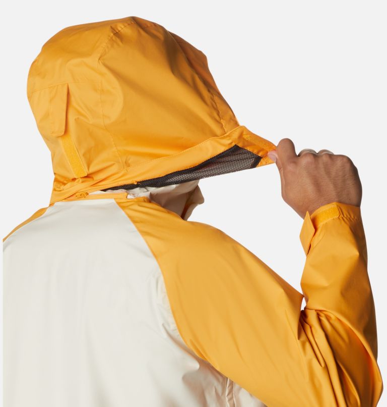 Thumbnail: Men's Rain Scape Jacket, Color: Chalk, Mango, Shark, image 6