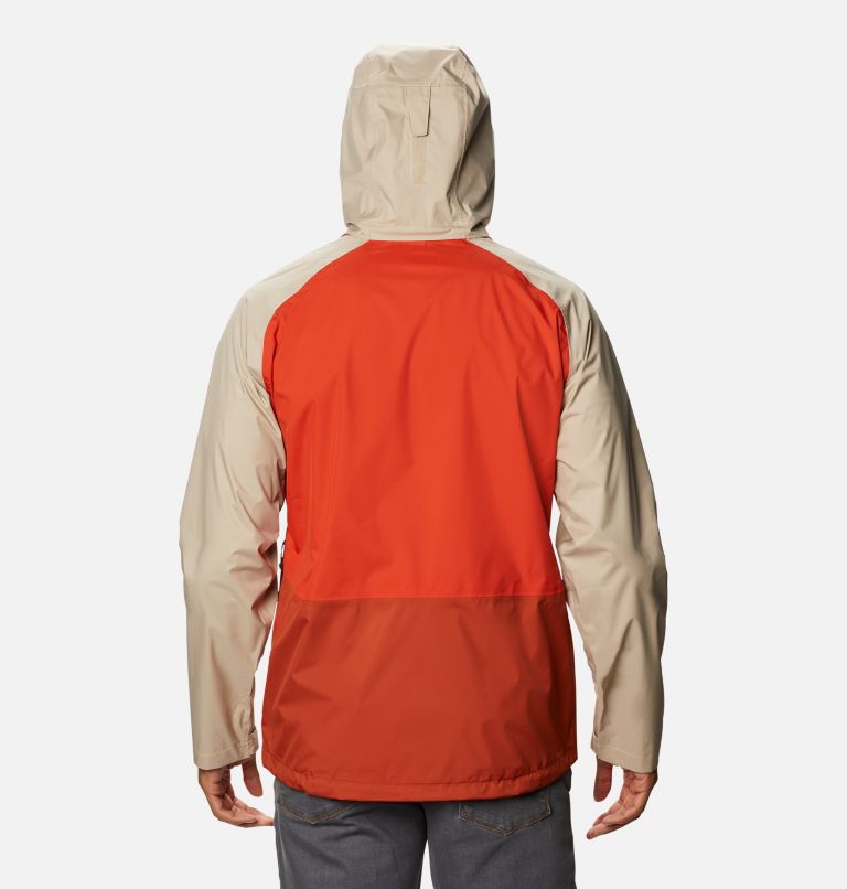 Men's Rain Scape Jacket, Color: Bonfire, Ancient Fossil, Dark Sienna, image 2