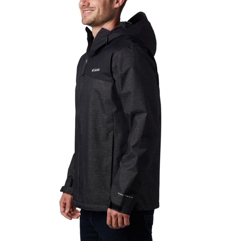 Men's Ridge Gates Rain Jacket, Color: Black, Black Denim, image 3