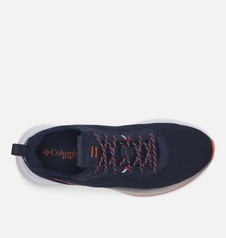 Men's PFG Low Drag Shoe, Color: Collegiate Navy, Tangy Orange, image 3