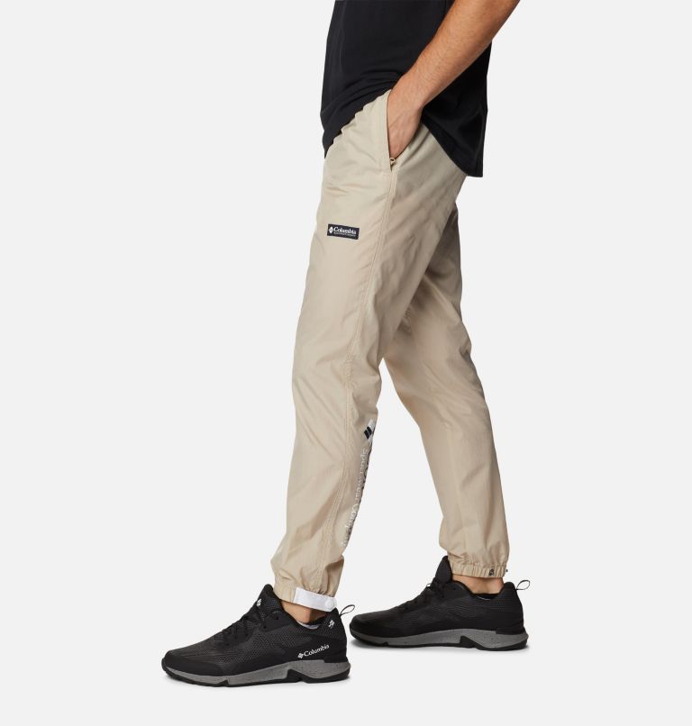 Men's Riptide Wind Pant, Color: Ancient Fossil, White, Collegiate Navy, image 3