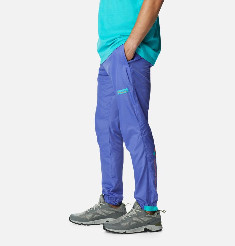 Men's Riptide Wind Pant, Color: Purple Lotus, Bright Aqua, Desert Orange, image 3