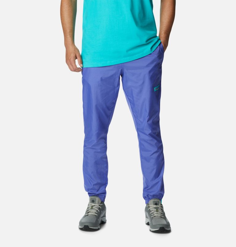 Men's Riptide Wind Pant, Color: Purple Lotus, Bright Aqua, Desert Orange, image 1