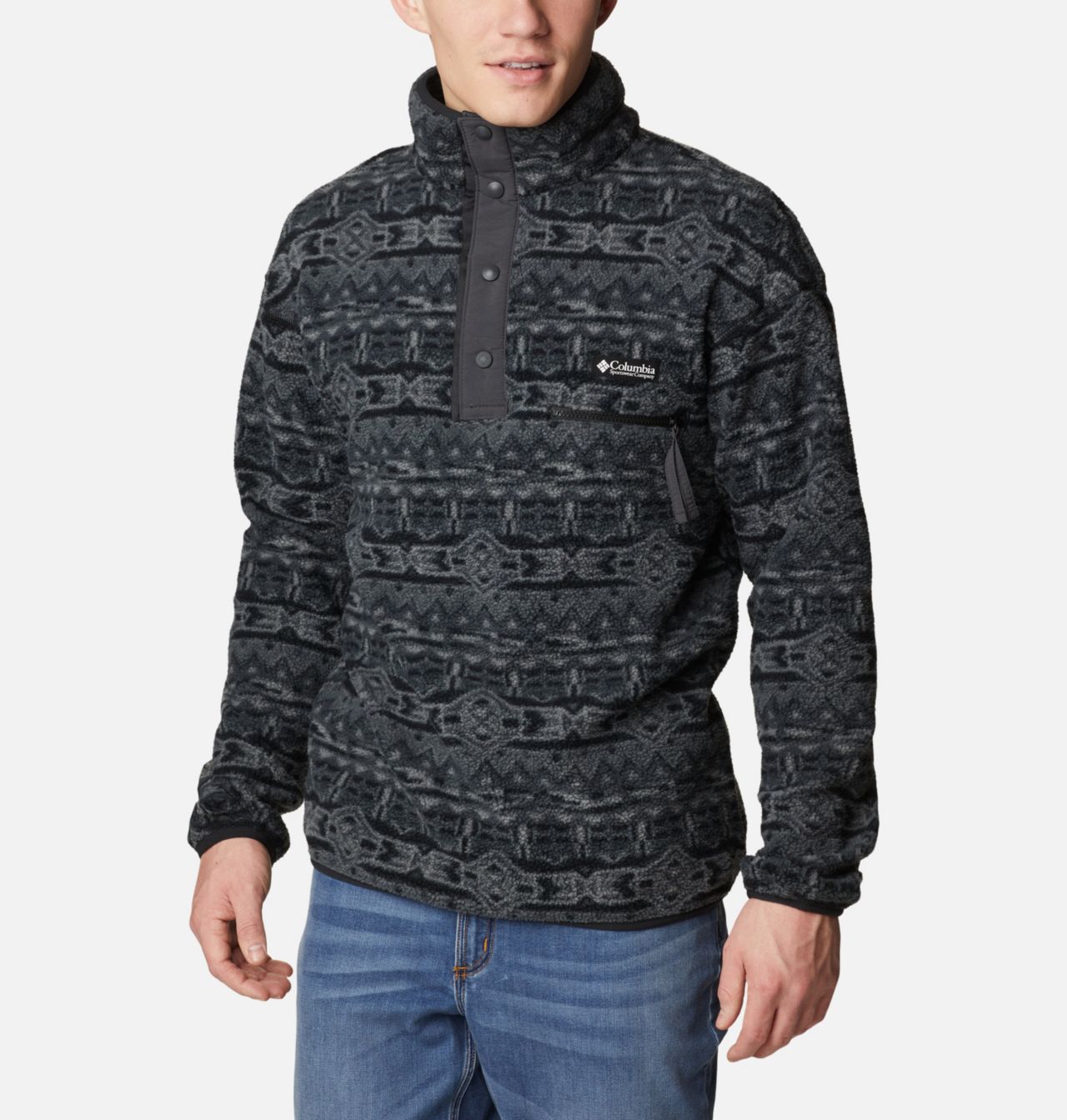 Chandail en polaire avec demi-patte pressionnée Helvetia™ pour homme 5