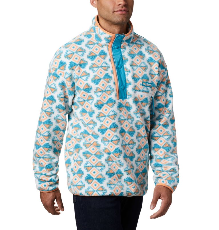 Helvetia Half Snap Fleece | 100 | XXS, Color: White SW Blocks, image 5