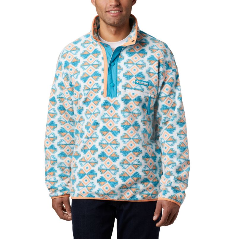 Helvetia Half Snap Fleece | 100 | XXS, Color: White SW Blocks, image 1