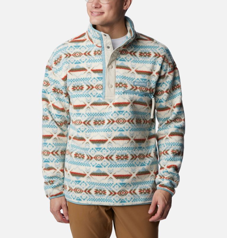 Columbia Helvetia Ski Print Half Snap Streetwear Fleece, Night