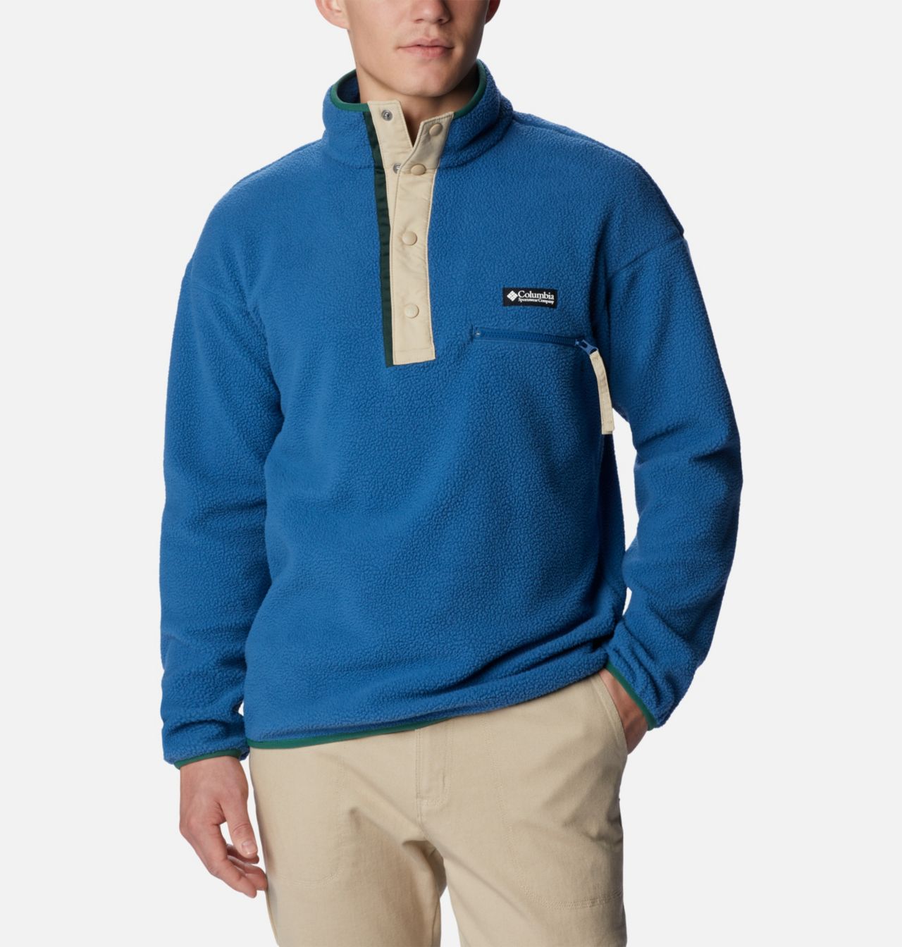 Chandail en polaire avec demi-patte pressionnée Helvetia™ pour homme 5