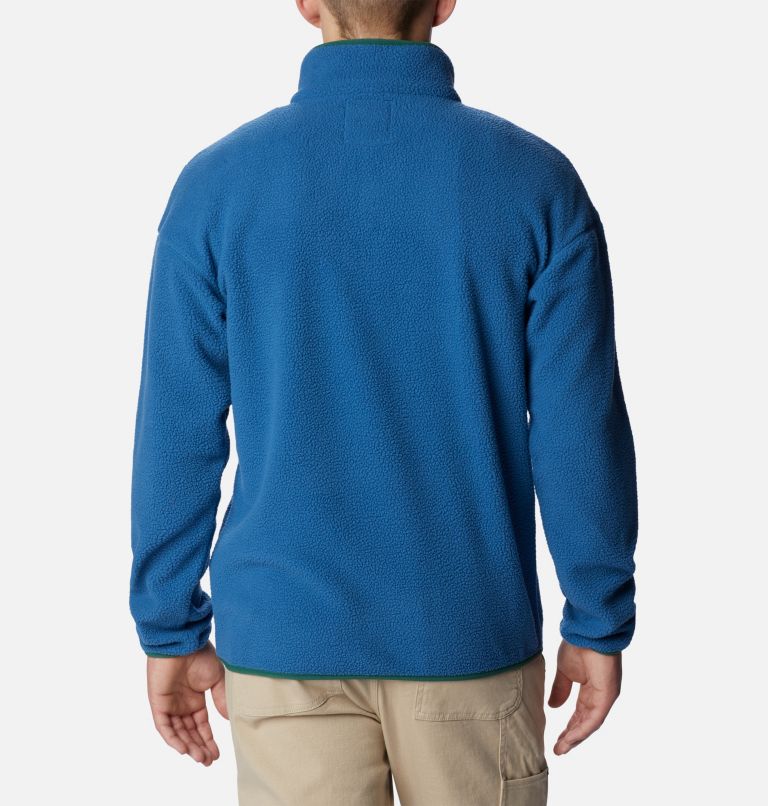 Chandail en polaire avec demi-patte pressionnée Helvetia pour homme, Color: Impulse Blue, image 2