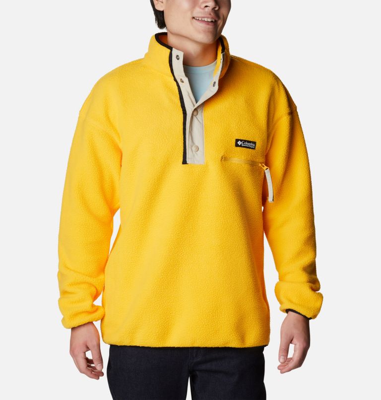 Chandail en polaire avec demi-patte pressionnée Helvetia pour homme, Color: Stinger, image 1