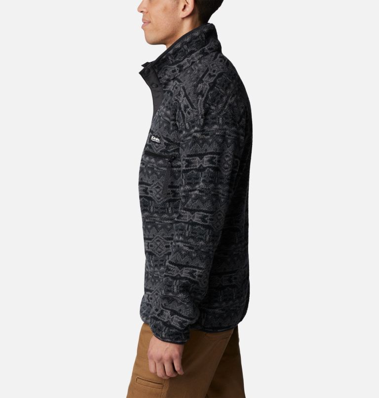 Men's Helvetia Streetwear Fleece, Color: Black 80s Stripe Print, image 3