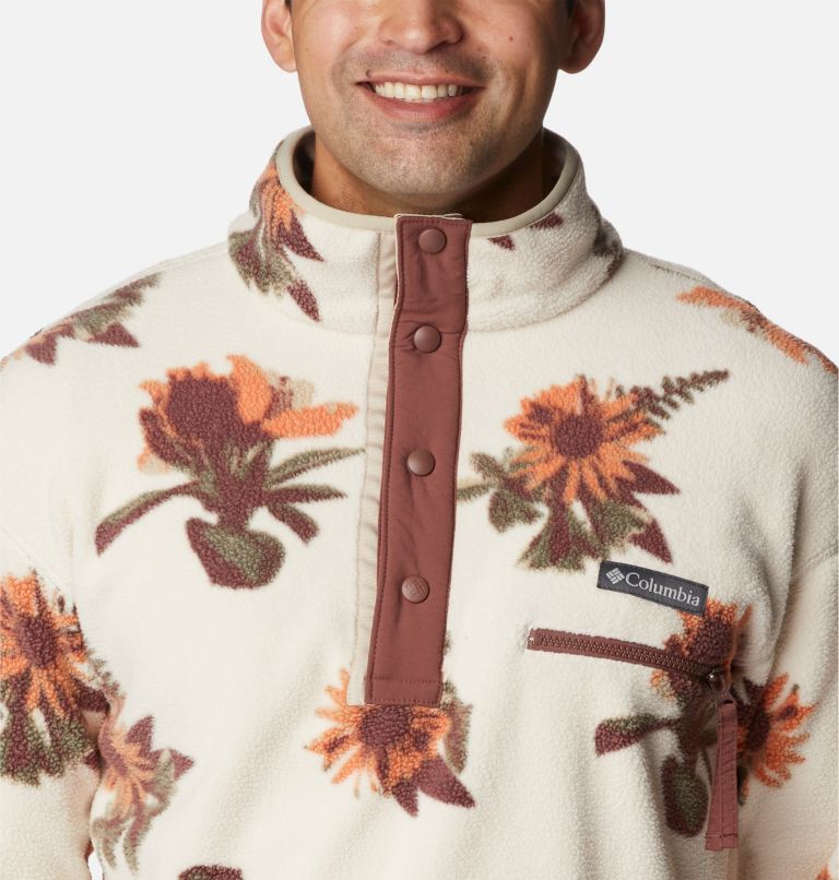 Helvetia Half Snap Fleece | 192 | L, Color: Chalk Staycation, image 4