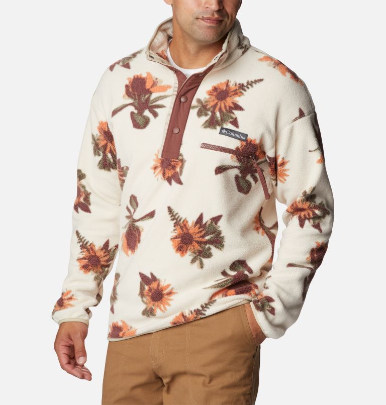 Helvetia Half Snap Fleece | 192 | L, Color: Chalk Staycation, image 5