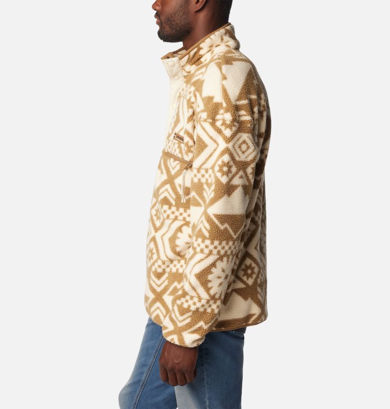 Thumbnail: Men's Helvetia Streetwear Fleece, Color: Delta Checkered Peaks Tonal, image 3