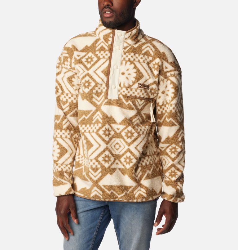 Thumbnail: Men's Helvetia Streetwear Fleece, Color: Delta Checkered Peaks Tonal, image 5