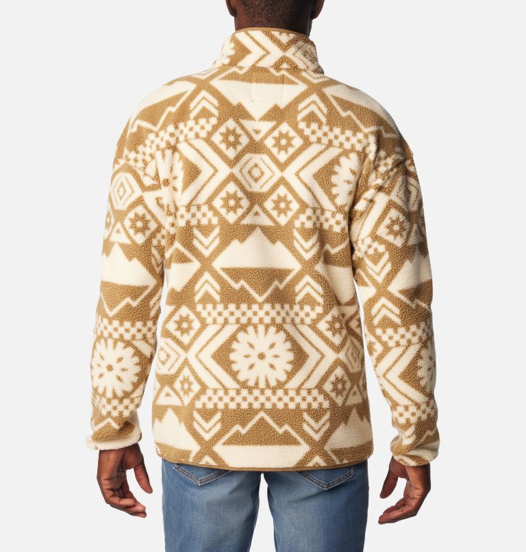 Thumbnail: Men's Helvetia Streetwear Fleece, Color: Delta Checkered Peaks Tonal, image 2