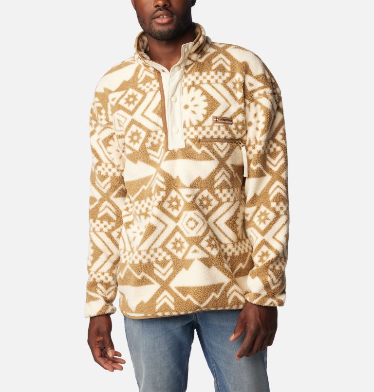 Thumbnail: Men's Helvetia Streetwear Fleece, Color: Delta Checkered Peaks Tonal, image 1