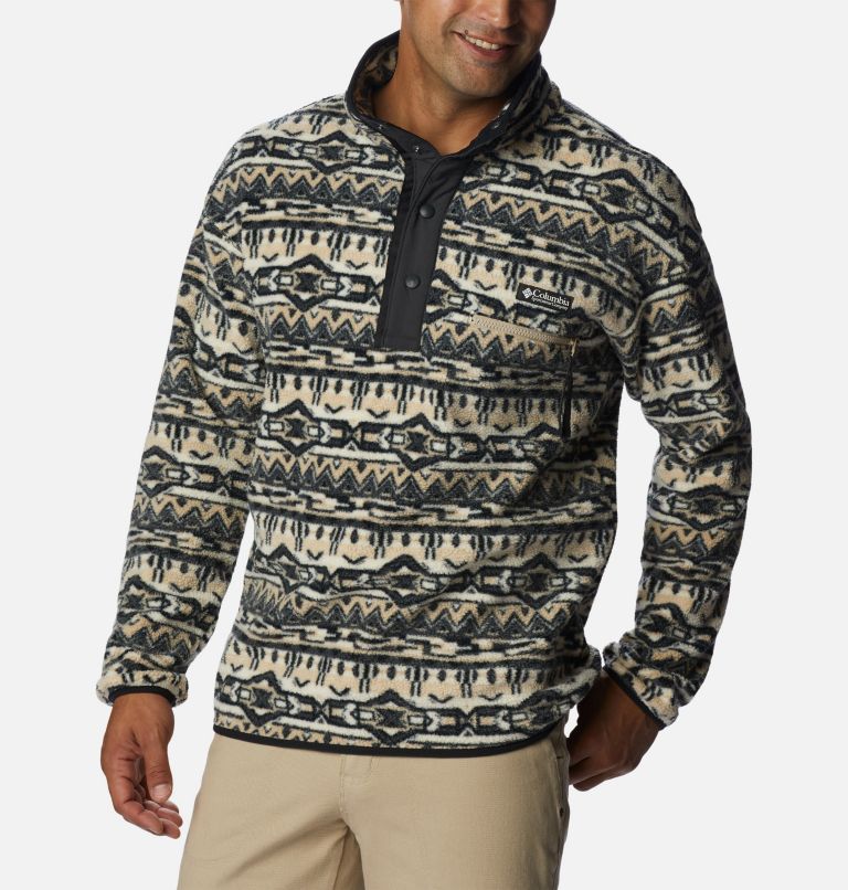 Polaire Streetwear Helvetia Homme, Color: Ancient Fossil 80s Stripe Print, image 5