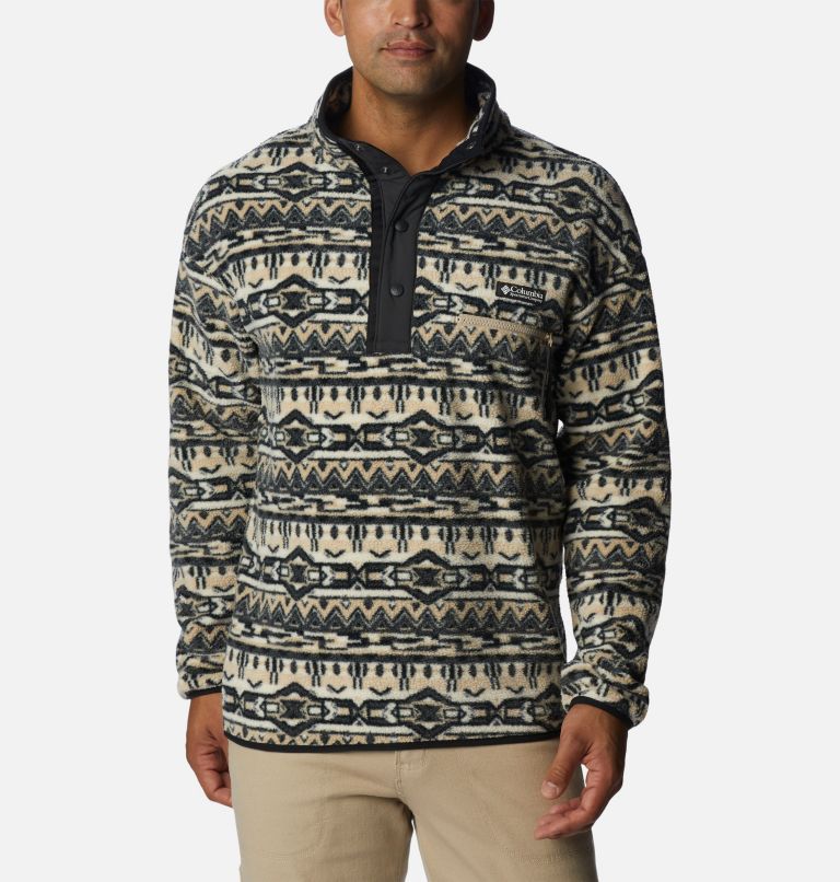 Polaire Streetwear Helvetia Homme, Color: Ancient Fossil 80s Stripe Print, image 1