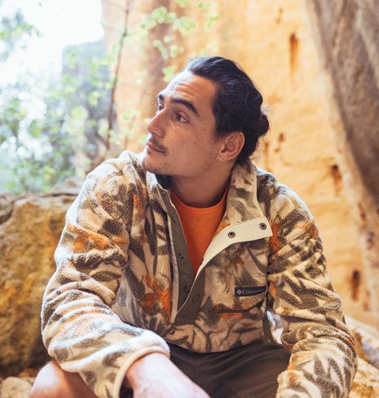 Men's Helvetia Streetwear Fleece, Color: Ancient Fossil Floriculture, image 6
