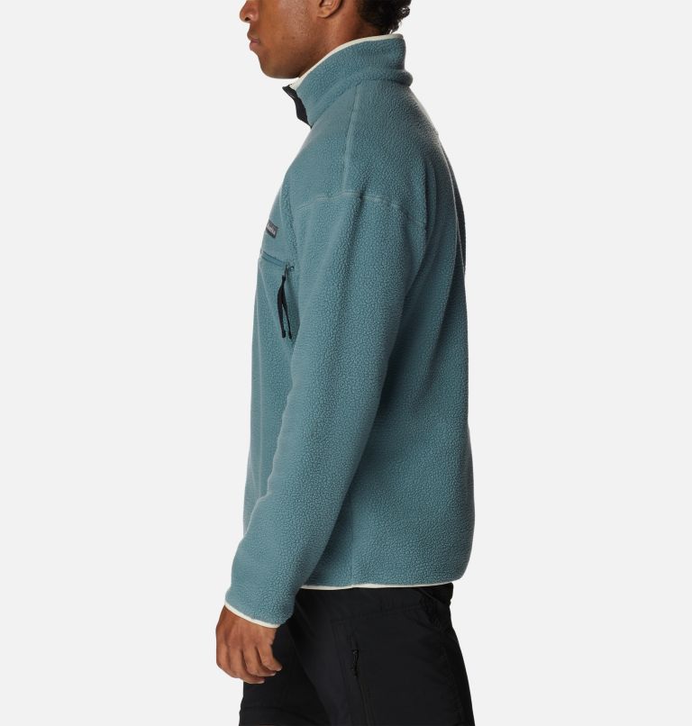 Men's Helvetia Streetwear Fleece, Color: Metal, Chalk, image 3