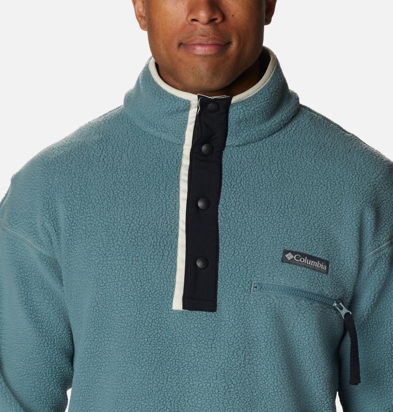 Men's Helvetia Streetwear Fleece, Color: Metal, Chalk, image 4