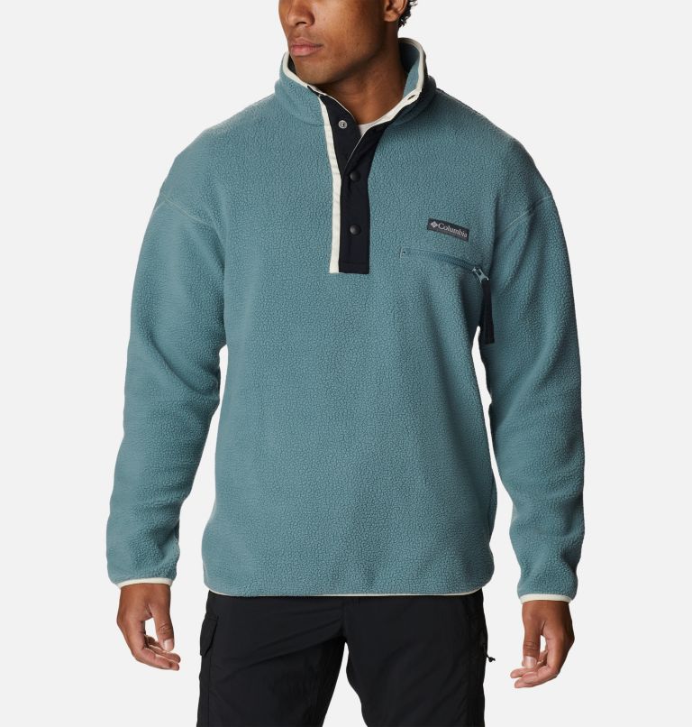 Men's Helvetia Streetwear Fleece, Color: Metal, Chalk, image 1