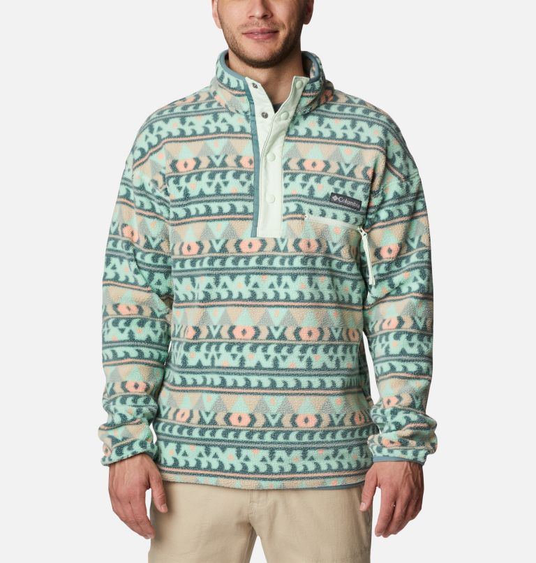 Men's Helvetia Streetwear Fleece, Color: Metal Camp Blanket, image 1