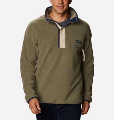 Pile Helvetia&trade; da uomo Helvetia&trade; Half Snap Fleece | 101 | XXL, Stone Green, Ancient Fossil, front