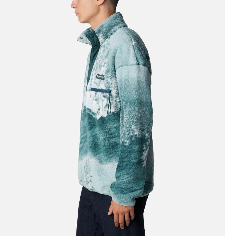 Thumbnail: Men's Helvetia Streetwear Fleece, Color: Night Wave Solar Ski Print, image 3