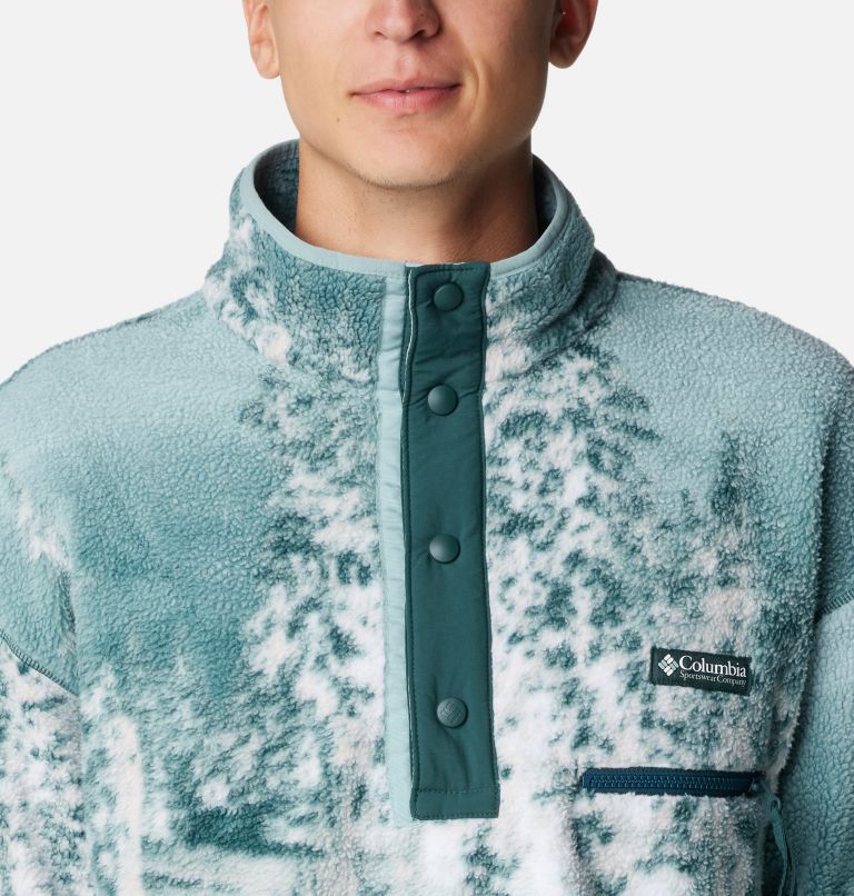 Men's Helvetia Streetwear Fleece, Color: Night Wave Solar Ski Print, image 4