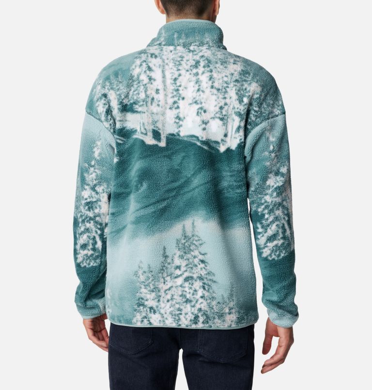 Men's Helvetia Streetwear Fleece, Color: Night Wave Solar Ski Print, image 2