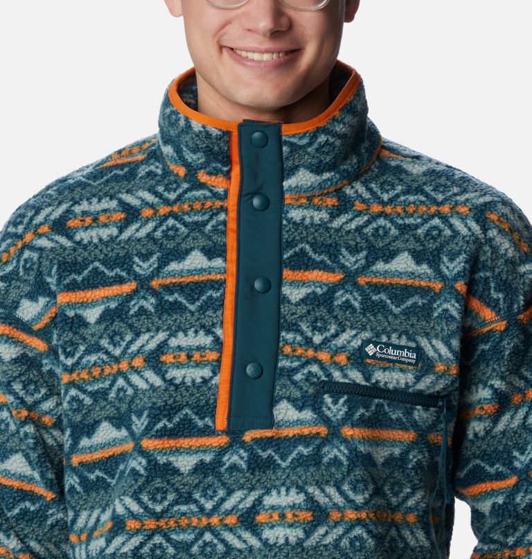 Columbia Helvetia Ski Print Half Snap Streetwear Fleece, Night