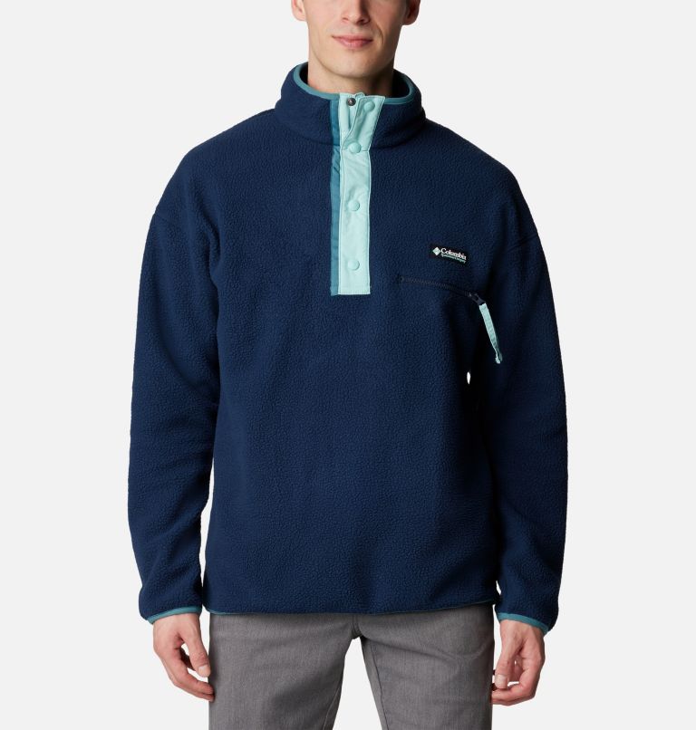 Men's Helvetia Streetwear Fleece, Color: Collegiate Navy, Spray, Cloudburst, image 1