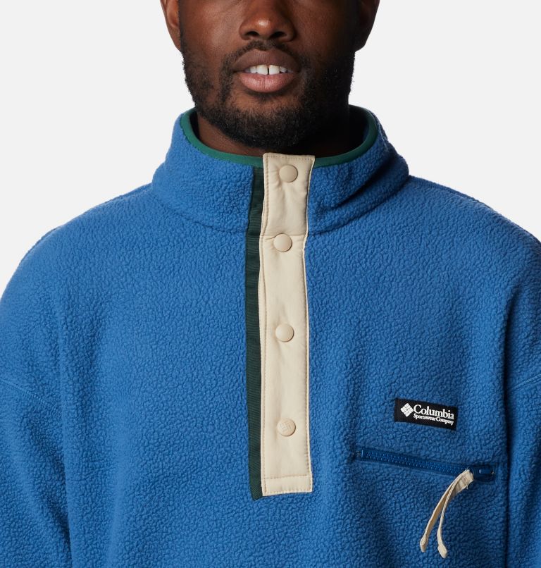 Helvetia Half Snap Fleece | 483 | XL, Color: Impulse Blue, image 4
