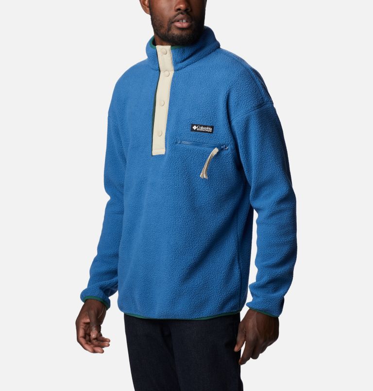 Helvetia Half Snap Fleece | 483 | XL, Color: Impulse Blue, image 5