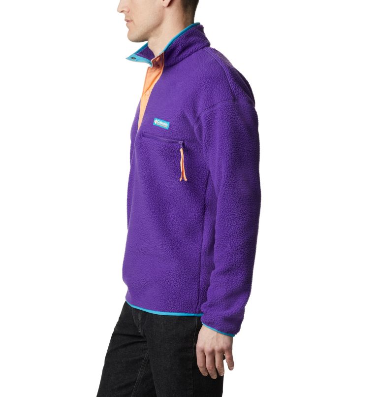 Helvetia Half Snap Fleece | 517 | M, Color: Vivid Purple, image 3