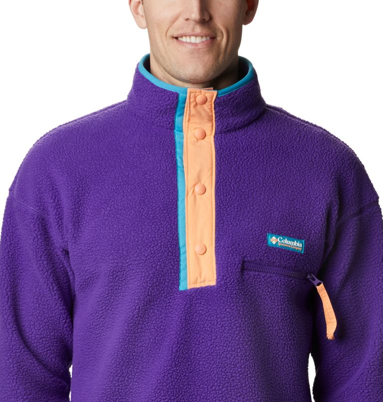 Helvetia Half Snap Fleece | 517 | M, Color: Vivid Purple, image 4